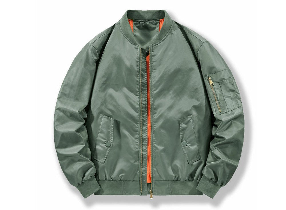 Spring Autumn Men's Bomber Jackets Fashion Men Retro MA-1 Pilot Zipper Coats Men Windbreaker Baseball Uniform Sports Jacket 6XL