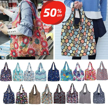 Extra Large Reusable Grocery Shopping Bag Eco-Friendly Foldable Tote with Shoulder Beach Toys Market Practical Christmas Moms