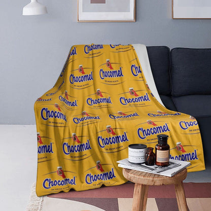 Chocomel Chocolademelk Nederland Blanket Fleece Sofa Throw Blanket Breathable for Couch Bedding Outdoor Throws Bedspread Quilt