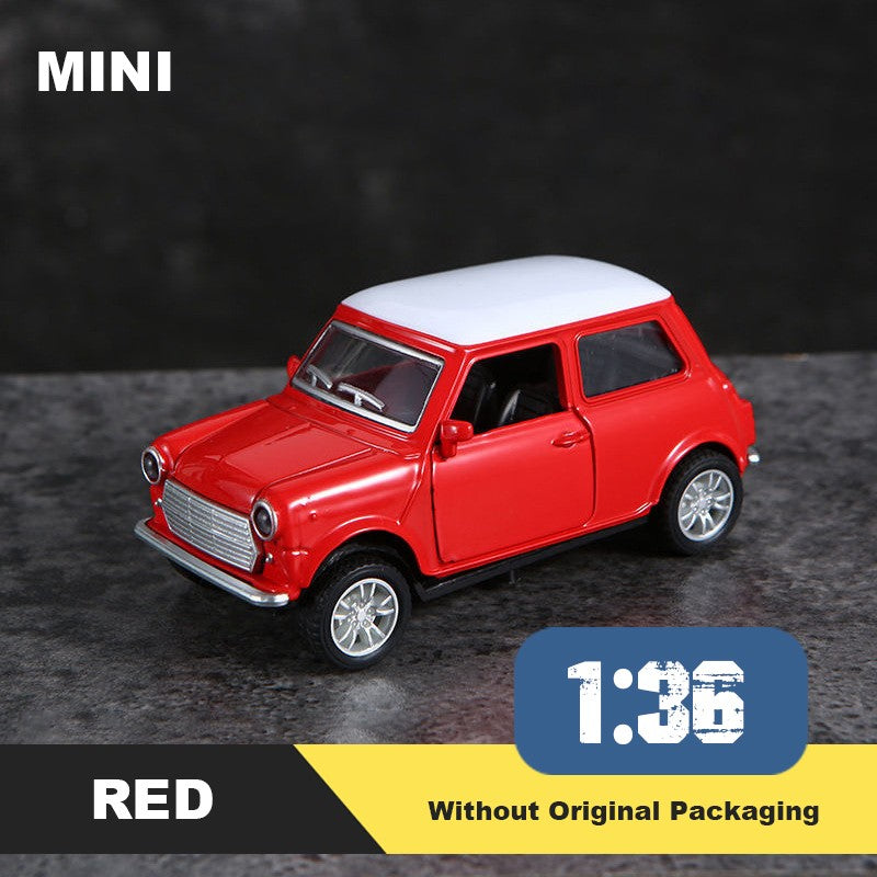 1:36 Liga Diecast Vintage Modelo de Carro FIAT MINI Clássico Modelo de Carro Miniatura com Fricção Réplica de Veículo para Presente de Coleção