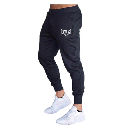 Novas Calças Estampadas de Outono EVERLAST Masculino/Feminino Calças de Corrida Calças de Moletom Esportivas Casuais Calças de Fitness Academia Respiráveis