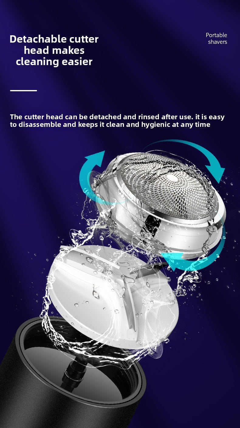 Men's shaver USB charging wireless stainless steel blade ultra long standby portable shaver waterproof travel shaver