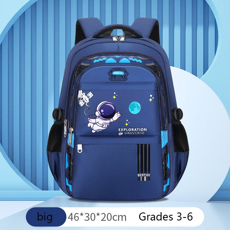 Mochila Infantil Escolar para Meninos, Mochila Escolar de Astronauta, Impermeável, para Livros do Ensino Fundamental, Mochila Infantil
