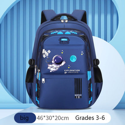 Mochila Infantil Escolar para Meninos, Mochila Escolar de Astronauta, Impermeável, para Livros do Ensino Fundamental, Mochila Infantil