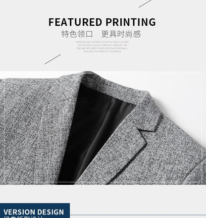Men's Blazer Casual Suit Spring Thin Middle-aged Top Jacket Blazers for Men Men Suit