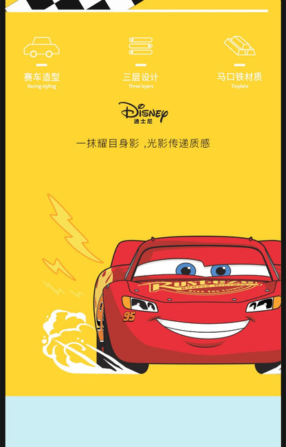 Estojo de Lápis Carros Disney Pixar Caixa de Papelaria Infantil Grande Capacidade Carro McQueen Estojo de Lápis Tridimensional Presente para Jardim de Infância