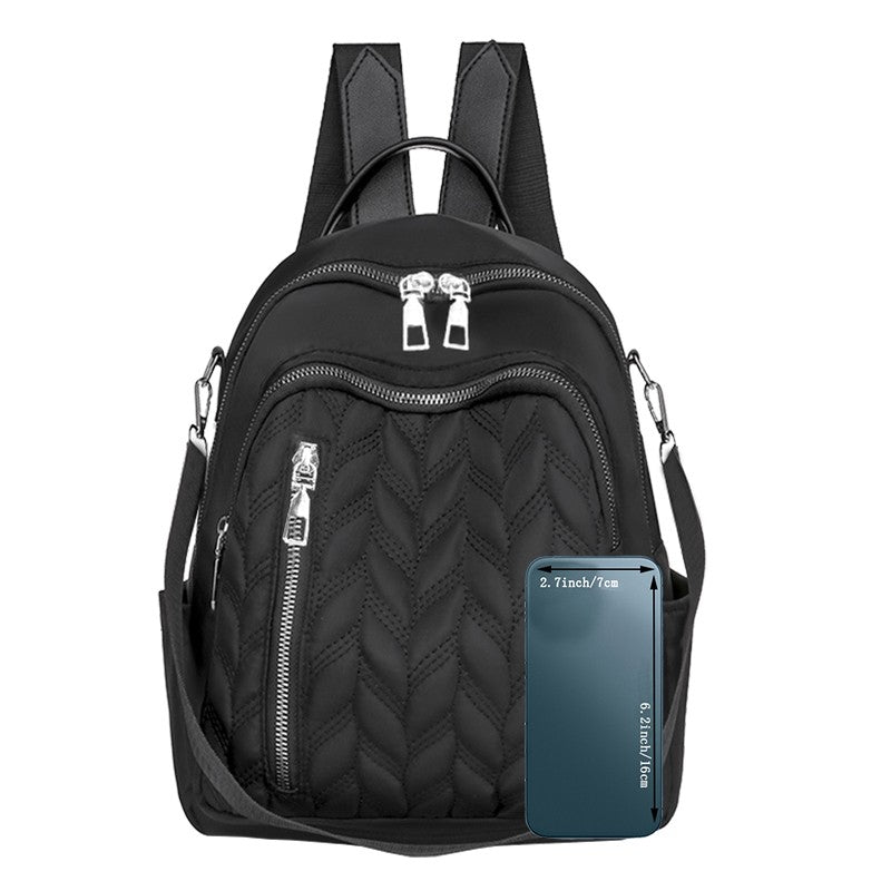 Bolsa quadrada unissex para homens e mulheres mochila pequena de viagem design de vários bolsos mochila escolar simples para estudantes