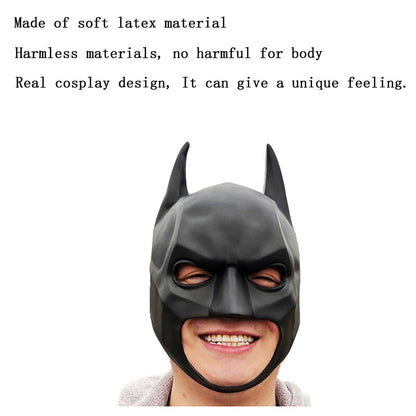 Cosplay Movie Character Cool Bat Style Super Hero Funny Halloween Mask Half Face Headgear Christmas Carnival Party Costume Props