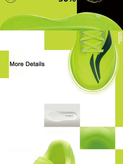 LiNing Men YUEYING 5 PRO Running Shoes SUPER BOOM Lightweight Reflective Cushioning Protect LiNing Wearable Sneakers ARHV013