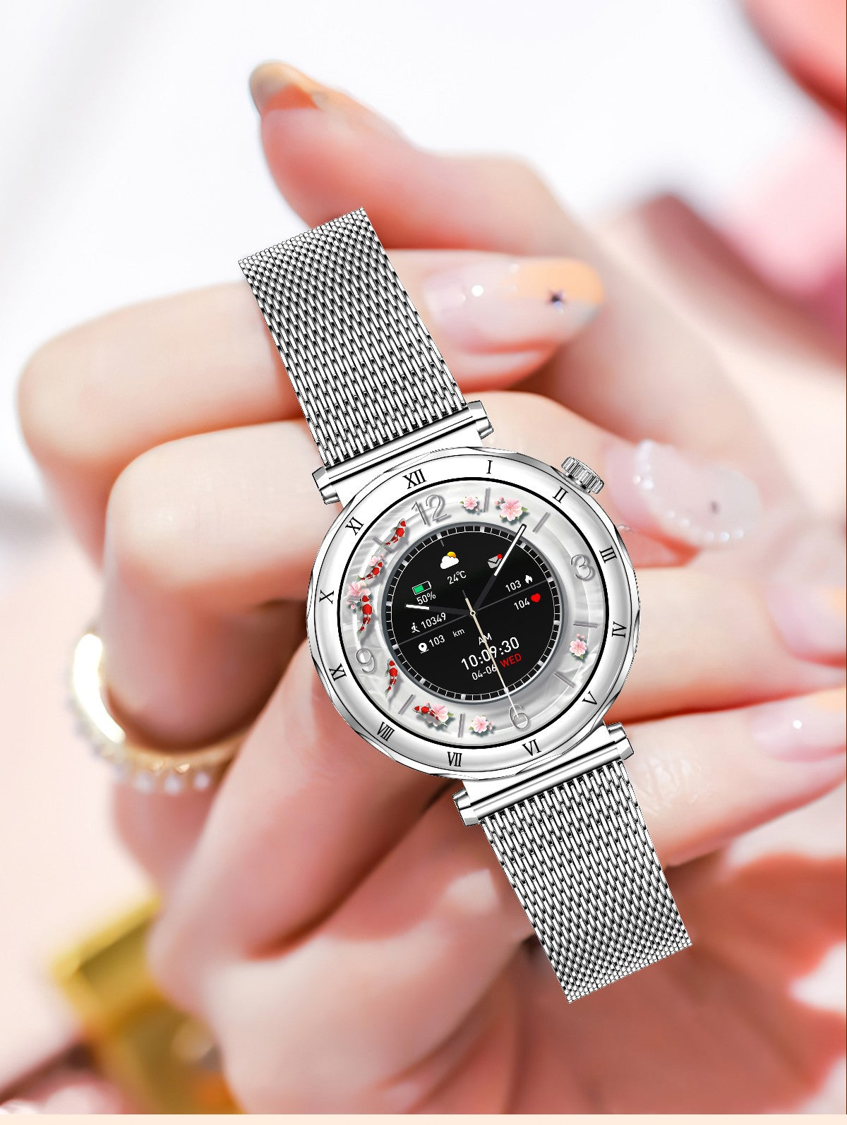 LIGE New Ultra Thin Smart Watch Women Screen Always Display Time Diamond Luxury Bracelet Voice Calling AMOLED Smartwatch Ladies