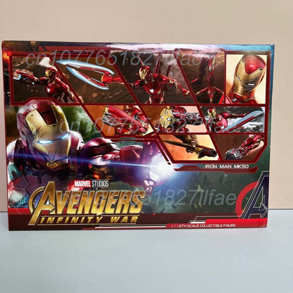Iron Man Avengers MK85 Ironman MK50 Mark50 Nano Armor Luxury Set with Weapon Action Figure Model Toys Joint Movable Doll Gift ?