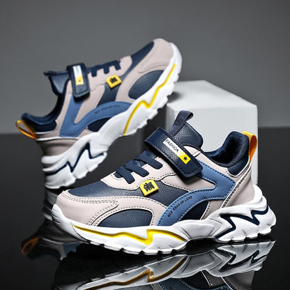 Kids Sports Shoes Boys Sneakers Trendy Non-Slip Running Walking Shoes For School Children Lightweight Casual Tennis Footwear