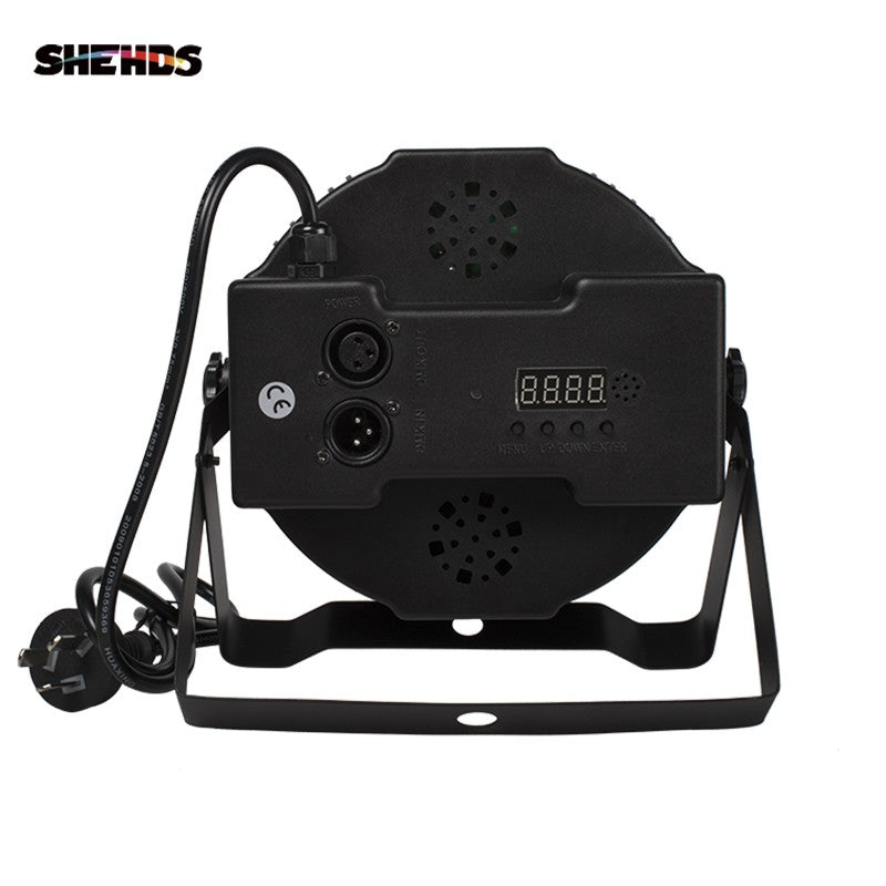 SHEHDS 1pcs LED 7x12W  Par Light 7x18W RGBWA+UV Moving Head Light Wash DMX 512  DJ Dicso Nightclub Party Christmas Audience