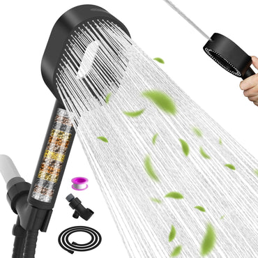 Shower Heads with Handheld 3 Spray Combo, High Pressure Shower Head, Detachable Filtered Shower Head for Hard Water