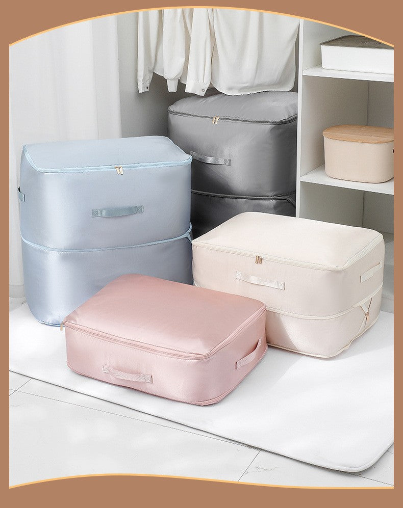 Large Compression Bag Quilt Clothes Closet Cabinet Organizer Storagepouch Ultra Space Saving Self Compression Organizer