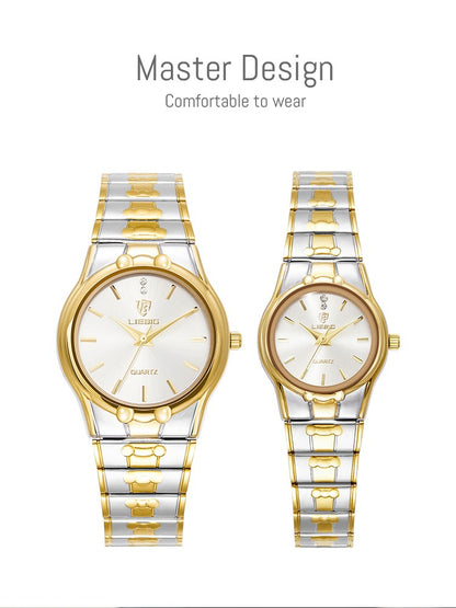 LIEBIG Fashion Quartz Wristwatch Women Men Luxury Full Steel 3Bar Waterproof Watches For Female Ladies Clock Relógio Feminino