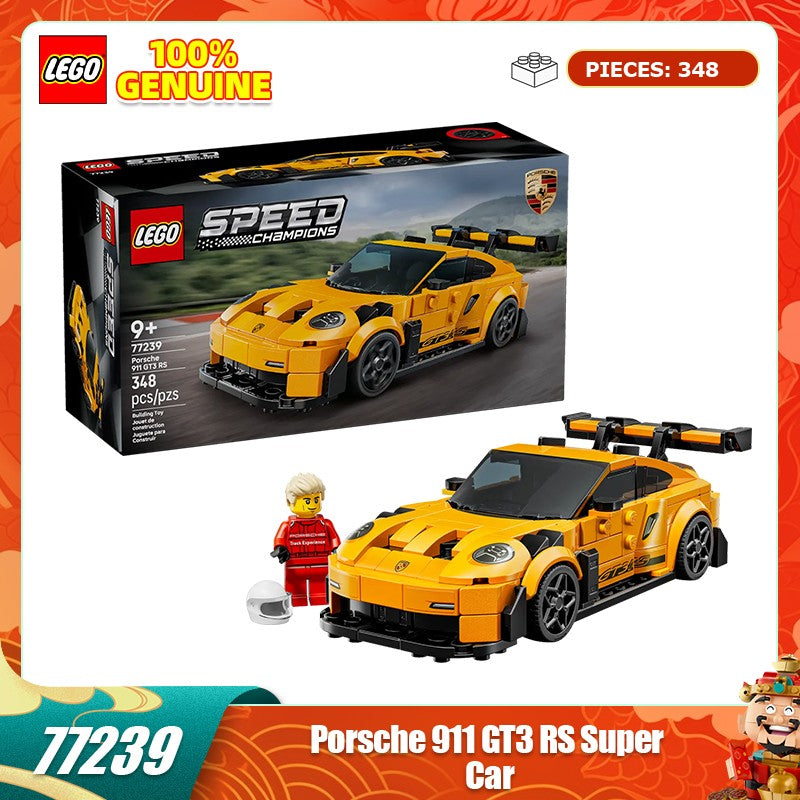 Lego Building Blocks Série Mecânica 911 Carro Esportivo Blocos de Montar Modelo de Corrida, Brinquedo de Carro de Alta Dificuldade Presente para Menino