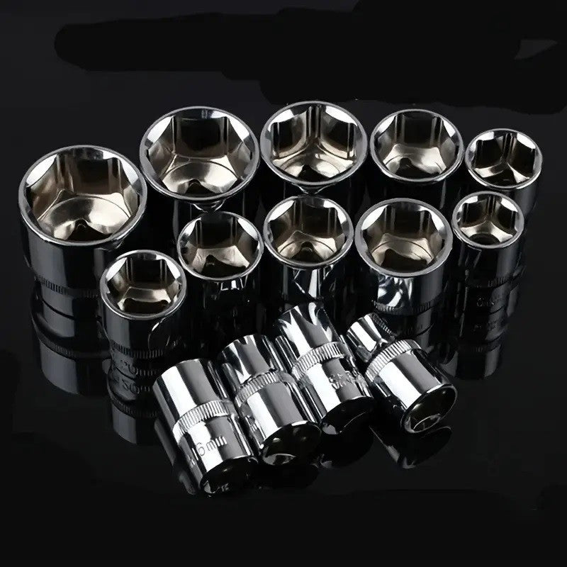 Conjunto de Ferramentas de Reparo Automotivo Xiaofei de 12 Peças, Chave de Soquete Combinada, Conjunto Completo de Ferramentas de Caixa de Ferramentas de Hardware