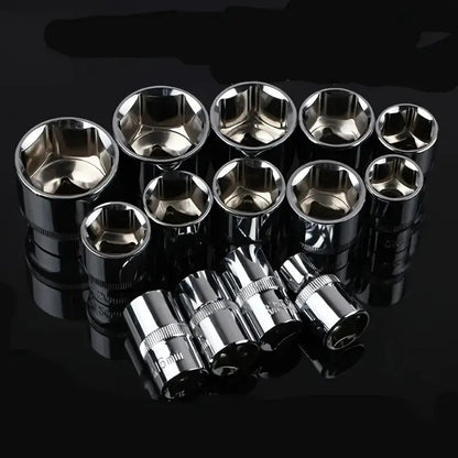 Conjunto de Ferramentas de Reparo Automotivo Xiaofei de 12 Peças, Chave de Soquete Combinada, Conjunto Completo de Ferramentas de Caixa de Ferramentas de Hardware