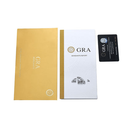 S925 Sterling Silver Four/Six Jaw Moissanite Earrings VVS1 White&Black Moissanite GRA Certified Male And Female Earrings Gift