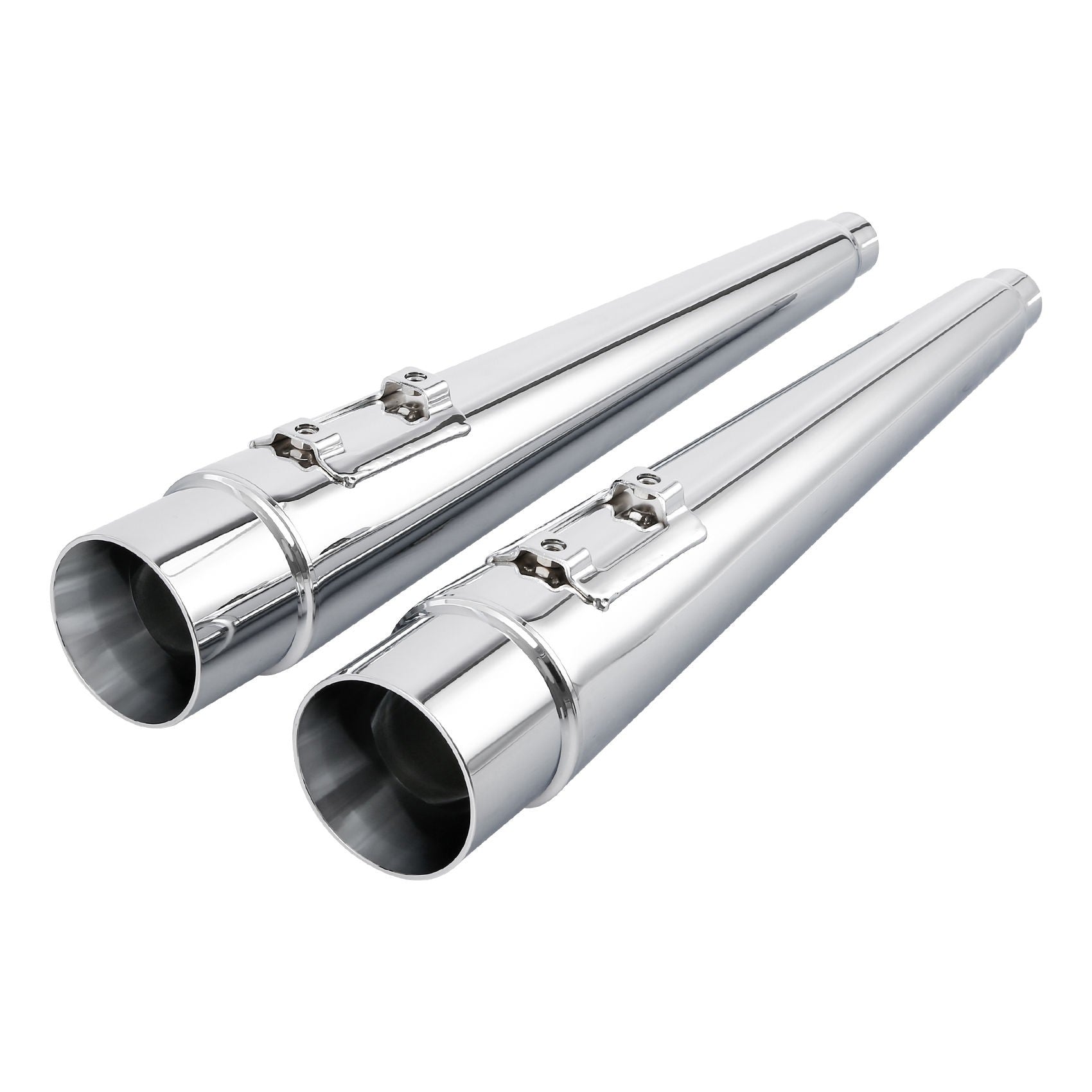 Motorcycle 4" Slip-on Mufflers Exhaust Pipes For Harley Touring Electra Street Glide 1995-2016