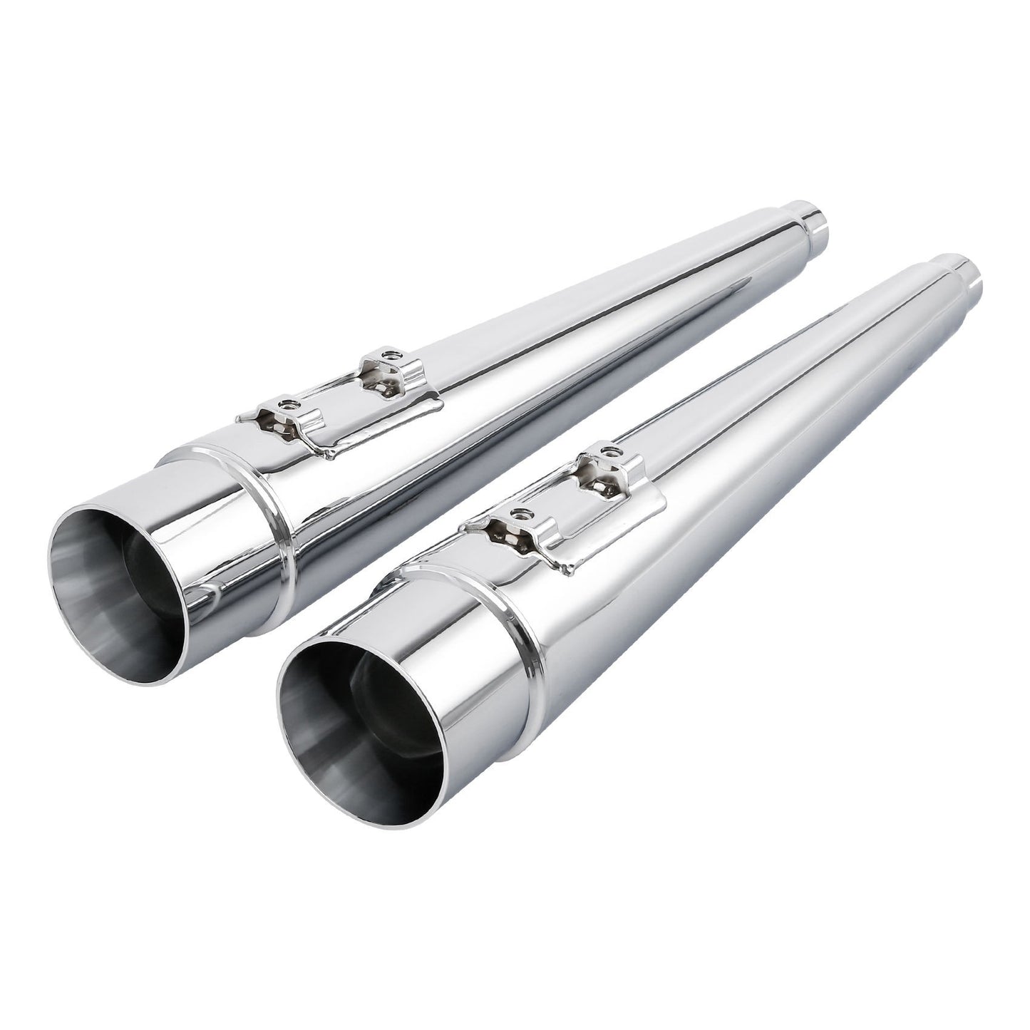 Motorcycle 4" Slip-on Mufflers Exhaust Pipes For Harley Touring Electra Street Glide 1995-2016