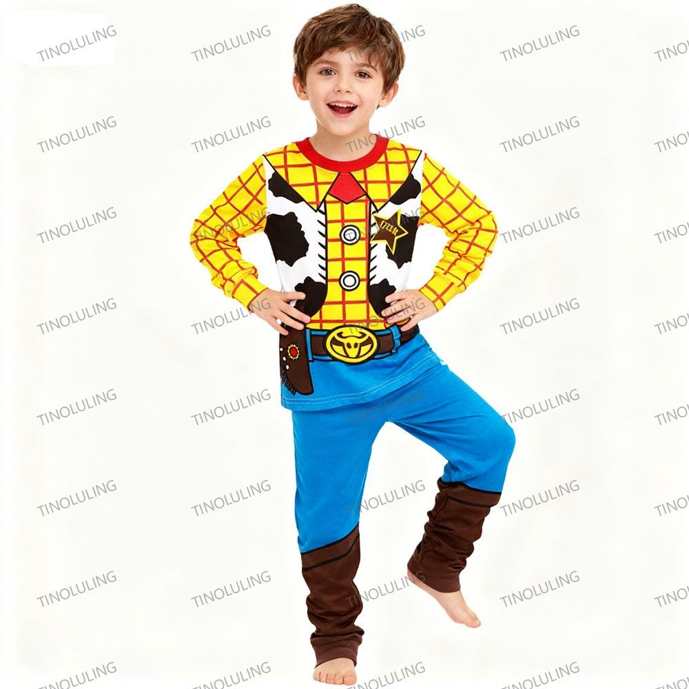 Autumn Kids McQueen Boutique Pajamas Sets 100% Pure Cotton Mickey Minnie Elsa 2pcs Pyjamas for Baby Boys Girls Toddler Sleepwear