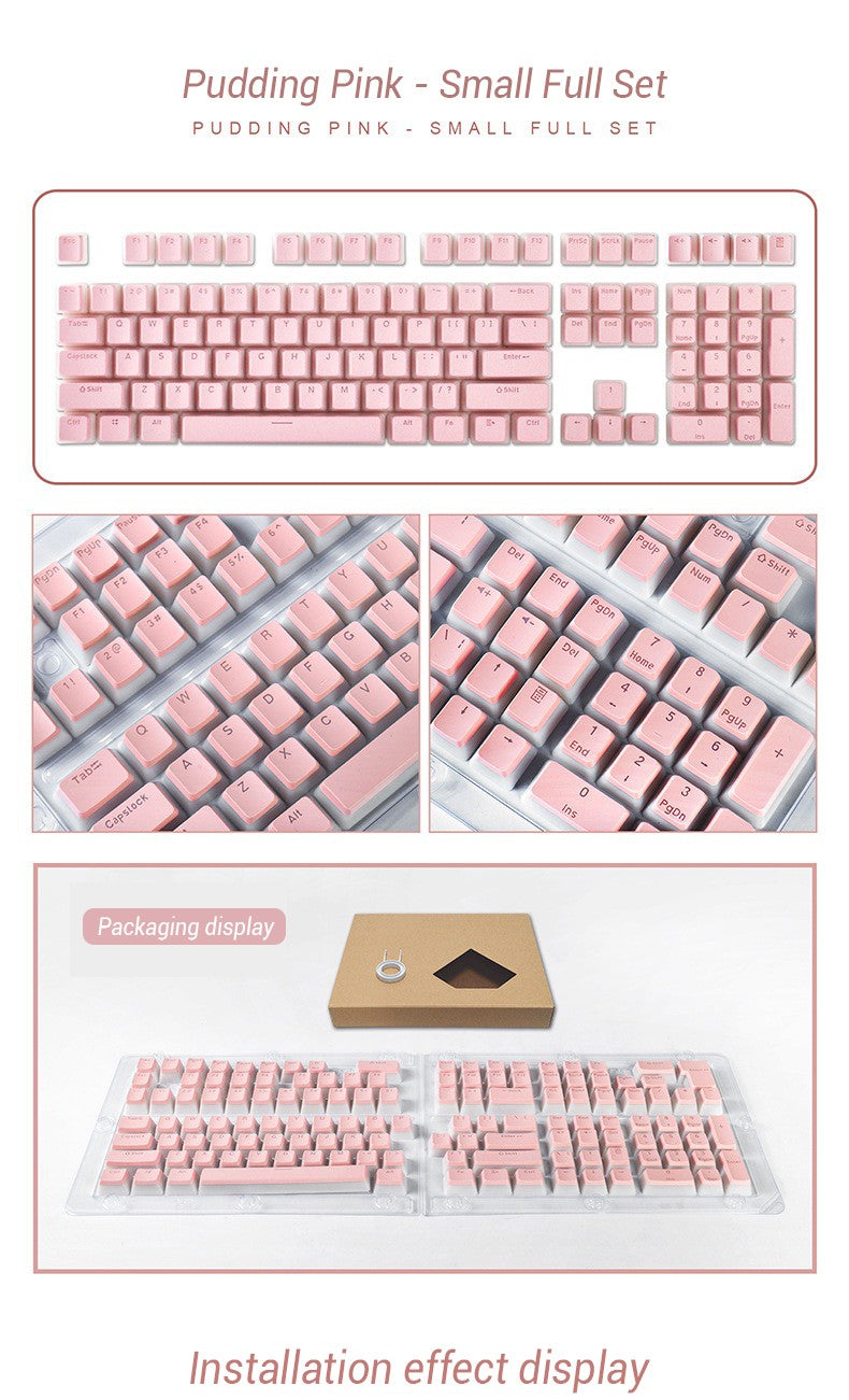 129 Teclas Pudding Keycaps Perfil OEM PBT Double Shot Keycap Para Teclado Mecânico Mx Switch Layout ISO Teclas retroiluminadas RGB