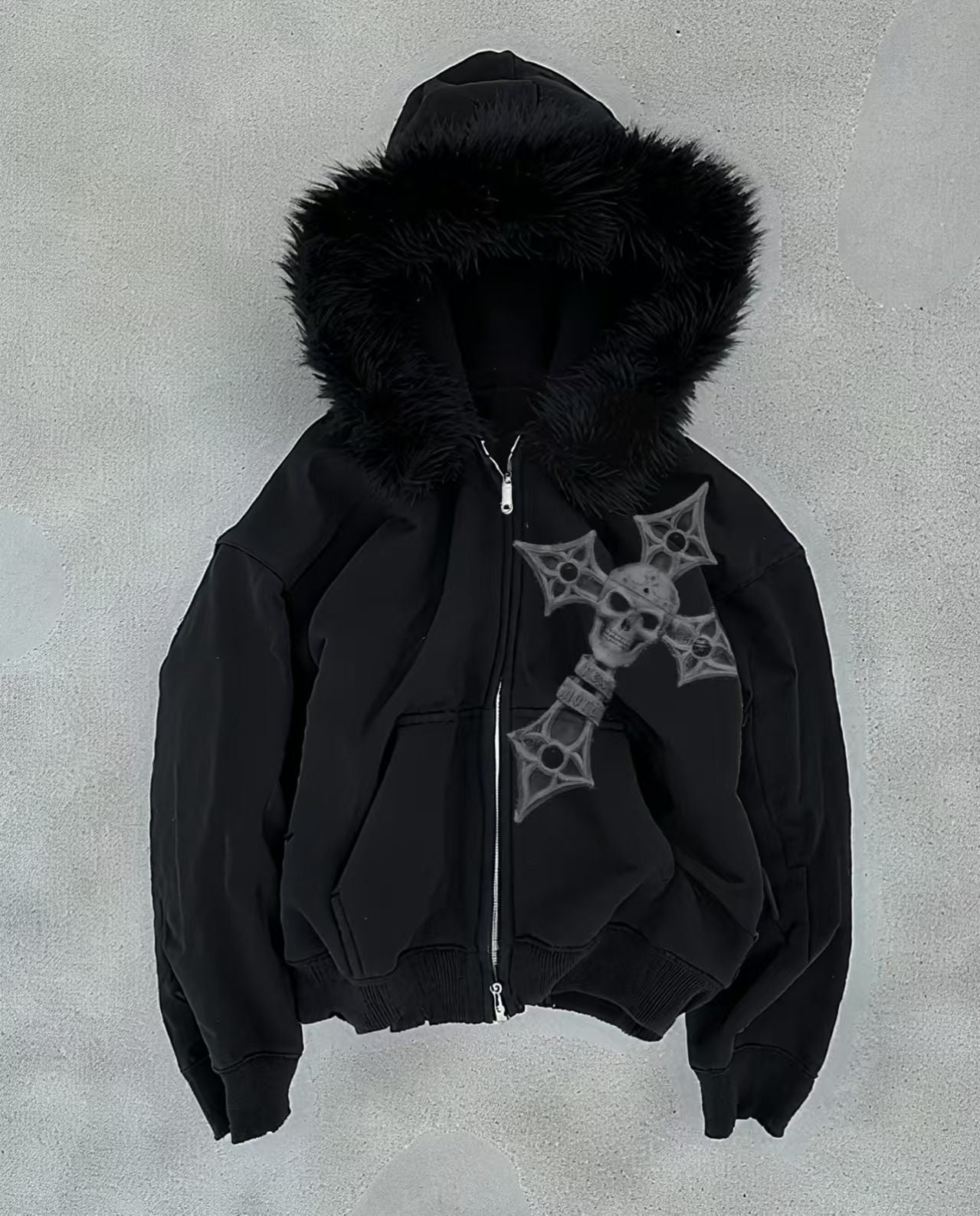 Autumn and winter fashion figure pattern wing letter fleece men hoodie American street hip-hop clothing couple casual sportswear