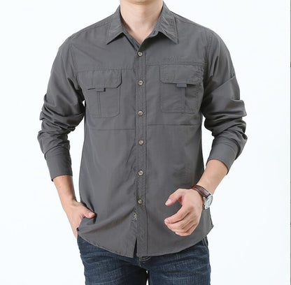 Mens Military Shirt ,Work Cargo Shirts ?Tactical Breathable Quick-Drying Tops