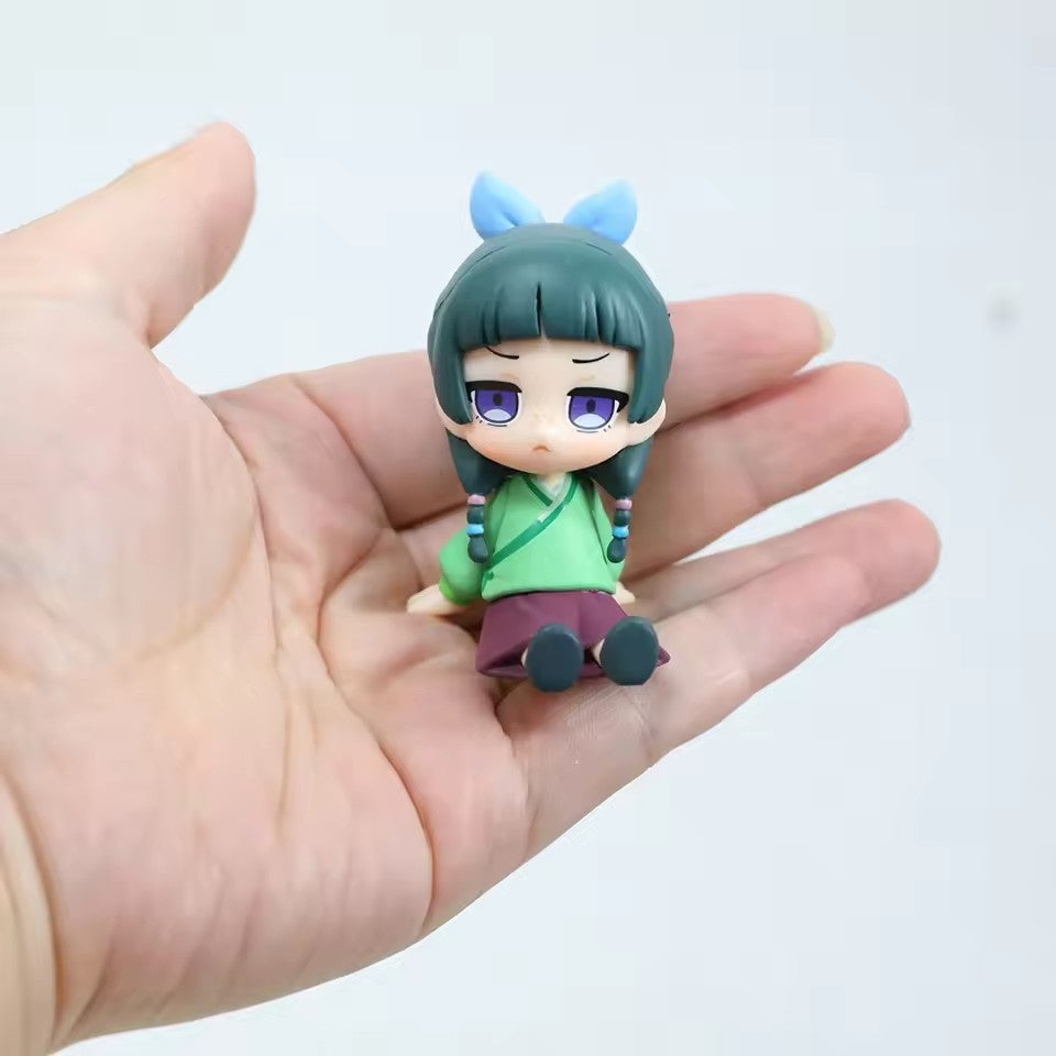 The Apothecary Diaries Maomao Jinshi Q Version Mini Figure Anime Periferia Kawaii Sentado Brinquedos Enfeites de Carro de Mesa Modelo Presentes