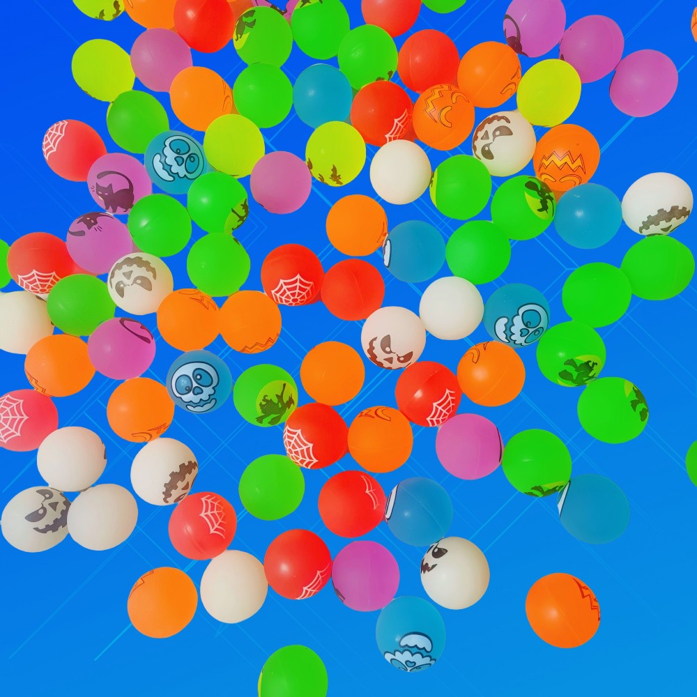 10-50Pcs Halloween Theme Party Outdoor Flexible Ball for Halloween Christmas Carnival Kindergarten School Gift Prize Filler Pack