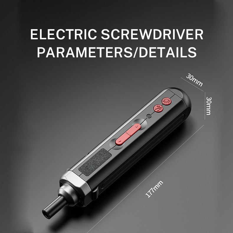Chave de Fenda Elétrica de Precisão Recarregável para Casa Mini Furadeira Elétrica Pequena Kit de Ferramentas Elétricas Multifuncional Conjunto de Chaves de Fenda