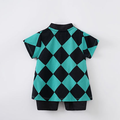 Cartoon Cosplay Outfit Baby Boy Girl Outfit Infant Clothes Toddler Costume Romper Jumpsuit 0-18 Months Newborn Short Sleeve baby