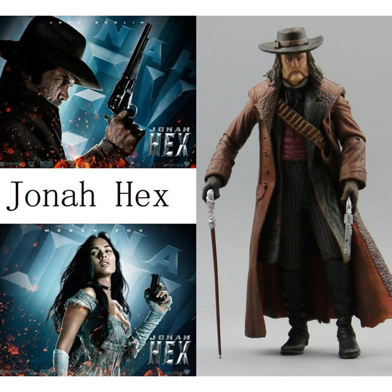 NECA Heróis do Oeste Megan Fox Leila Josh Brolin Jonah Hex QUENTIN Turnbull Boneco de Ação Fora de catálogo Colecionável Modelo Brinquedo Presente