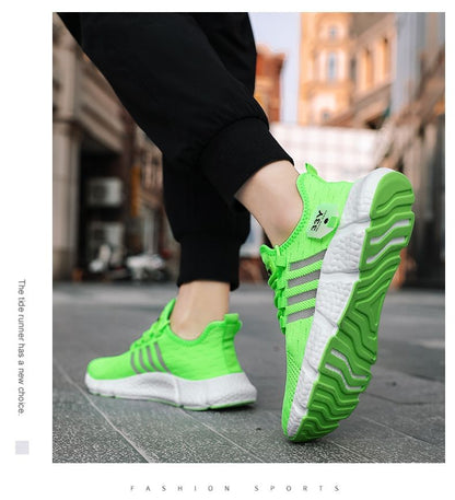 Sapatos Masculinos de Malha Respirável Modernos Leves para Caminhada Tamanhos Grandes Tênis Masculino de Tênis Tênis de Corrida ao Ar Livre Fitness 2024