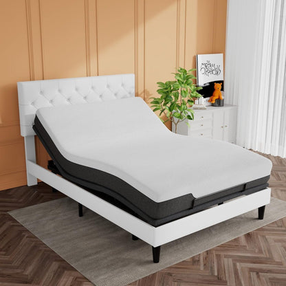 CERLIN Electric Adjustable Bed Base, Ergonomic Basic Full Size Bed Frame with Upgraded Motors and Wireless Remote Control