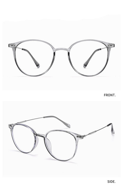 Round Frame Glasses For Myopia Women With Blue Light Ultra-light Internet Celebrity Without Makeup Small Glasses Frame 9531