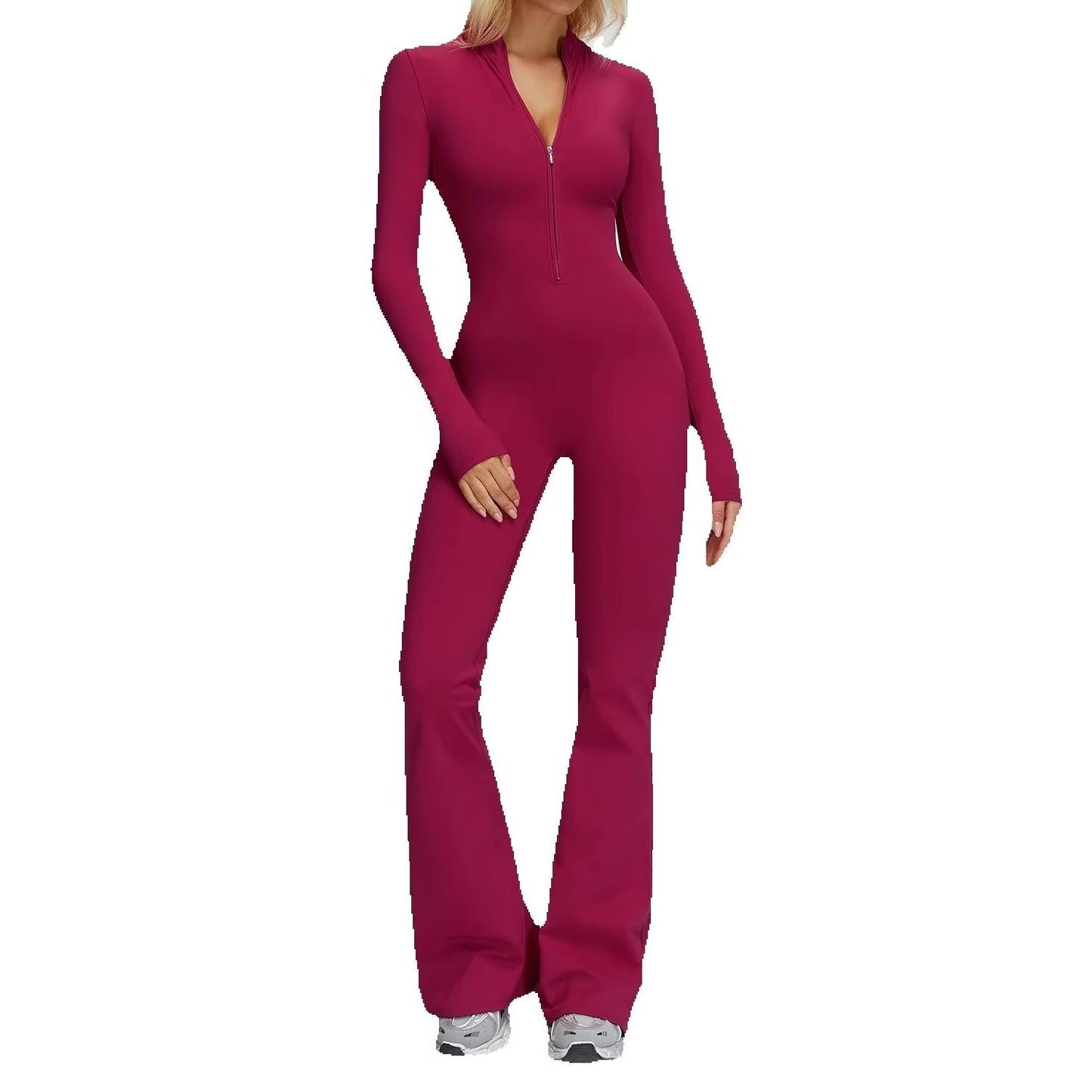 Women Long Sleeves Gym Suit Women Yoga Clothing Sportswear Sports Jumpsuit Female Workout Bodysuits Fitness One-Piece Suit