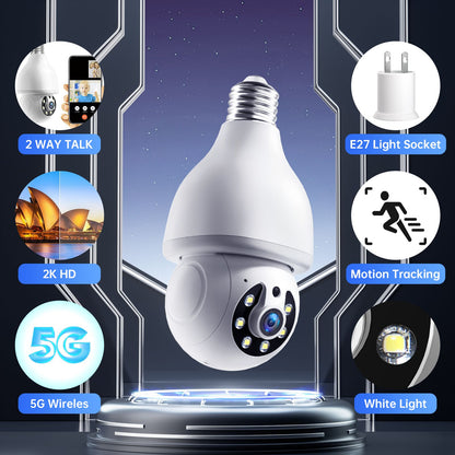 WESECUU 3MP Security Cameras Security Protection Indoor Wireless WIFI MINI Camera 2.4G Wi-Fi Two-Way Talk