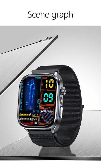 Smartwatches 2025: Novo ECG+PPG, relógio feminino e masculino, ácido úrico, pressão arterial, oxigênio no sangue, análise corporal, gordura corporal, chamadas BT, lanterna de LED.