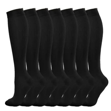 3/6/7 Double Compression Socks Varicose Socks Men Women With Diabetes Pregnancy Elastic Socks Gym Outdoor Sports Rugby Running