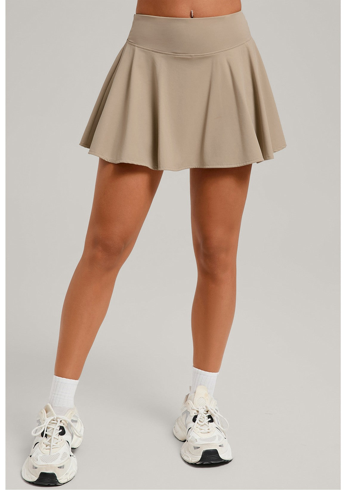 Women's Sports High Waisted Short Skirt Comfortable Breathable Belt Safety Pants and Pocket Tennis Workout Yoga Golf Mini Skirt