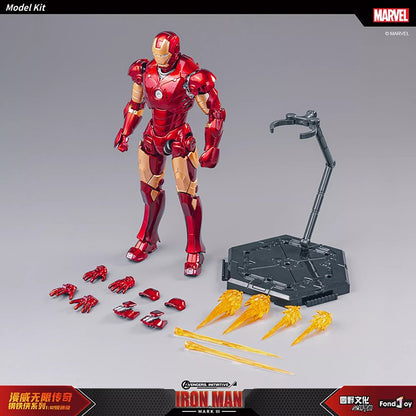 Fondjoy The Avengers Iron Man MK6 Joints Moveable Action Figures Toy 15cm ABS Material Model Toy Boy Birthday Gifts Hoilday Gift