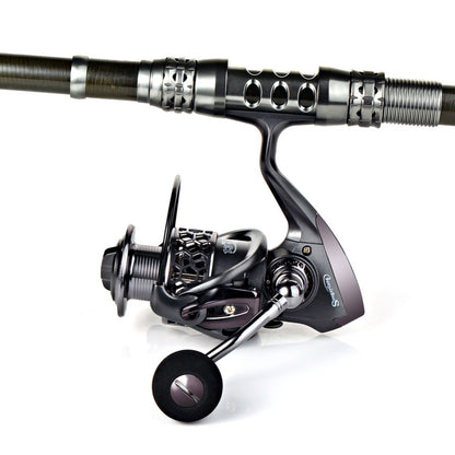 Sougayilang 1.8-3.3m Carbon Fiber Spinning Fishing Rod and 13+1BB Fishing Reel Combo Telescopic Fishing Pole Spinning Reel Kit