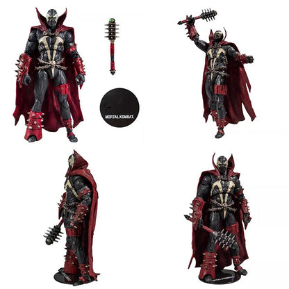 Boneco Spawn Mortal Kombat Action Figure MF Brinquedos Coleção Figurals Modelo Presente de Aniversário
