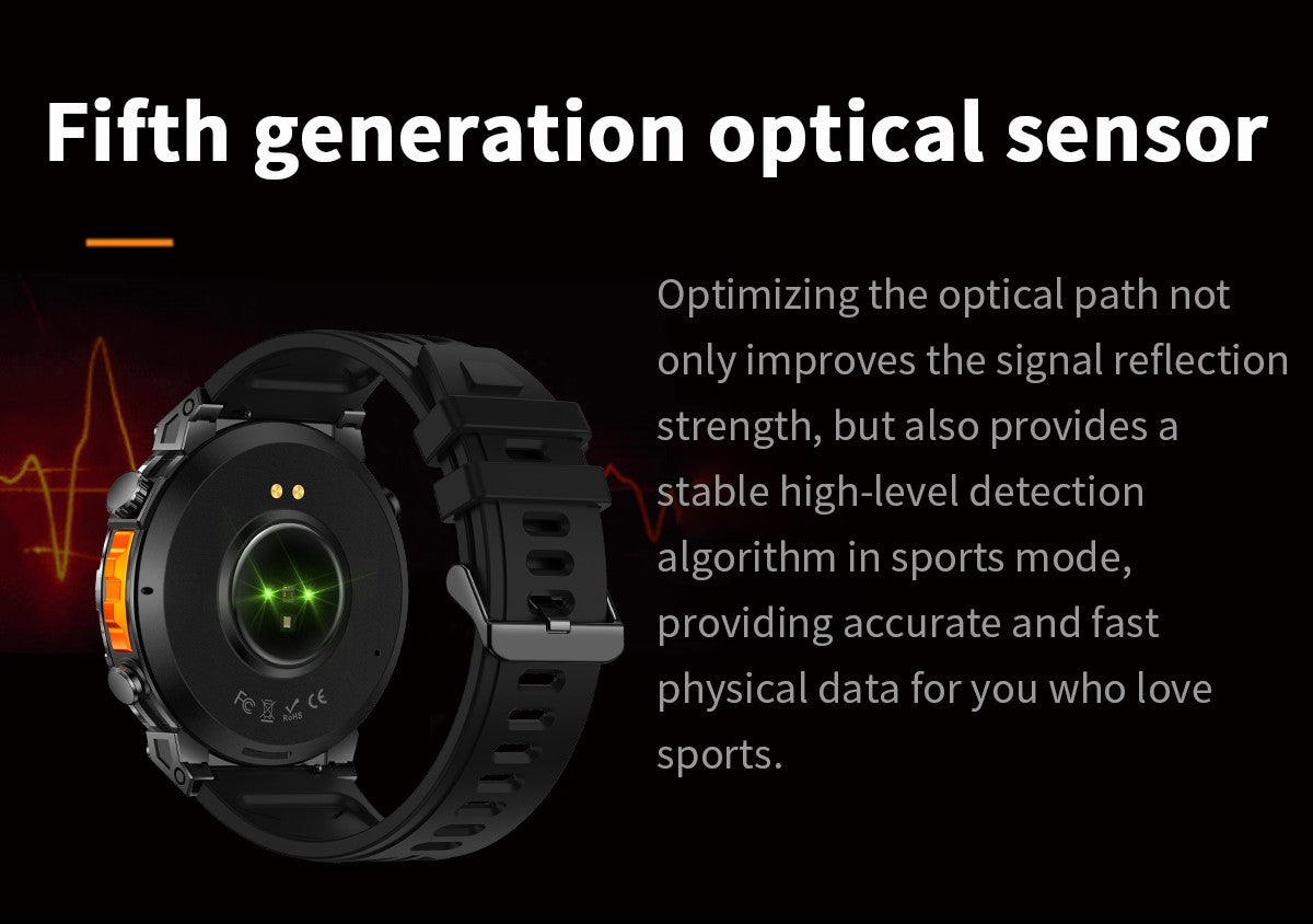 Smartwatch Militar T-Rex3 Ultra GPS 2025 Novo com GPS Integrado Bússola Altímetro Barômetro 5ATM À Prova D'água Pulseira Esportiva Masculina de 650mAh