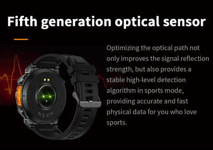 Smartwatch Militar T-Rex3 Ultra GPS 2025 Novo com GPS Integrado Bússola Altímetro Barômetro 5ATM À Prova D'água Pulseira Esportiva Masculina de 650mAh