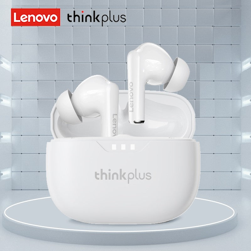 Fone de ouvido Lenovo original 2025, sem fio Bluetooth 5.3, fones de ouvido estéreo HiFi com cancelamento de ruído, fones de ouvido esportivos com controle de toque, novo presente