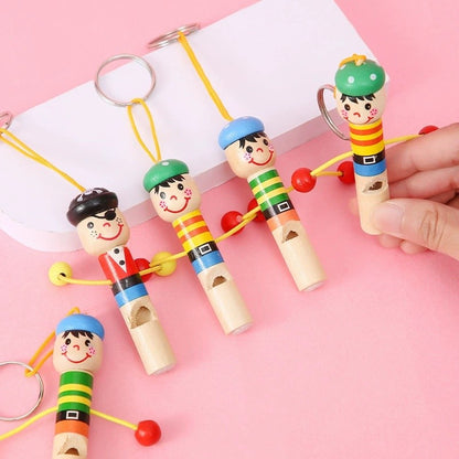 5/10Pcs Wooden Pirate Whistles Musical Instrument Toy for Kids Birthday Party Favors Baby Shower Gift Halloween Pinata Filler